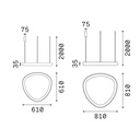 Gemini Suspension Lamp