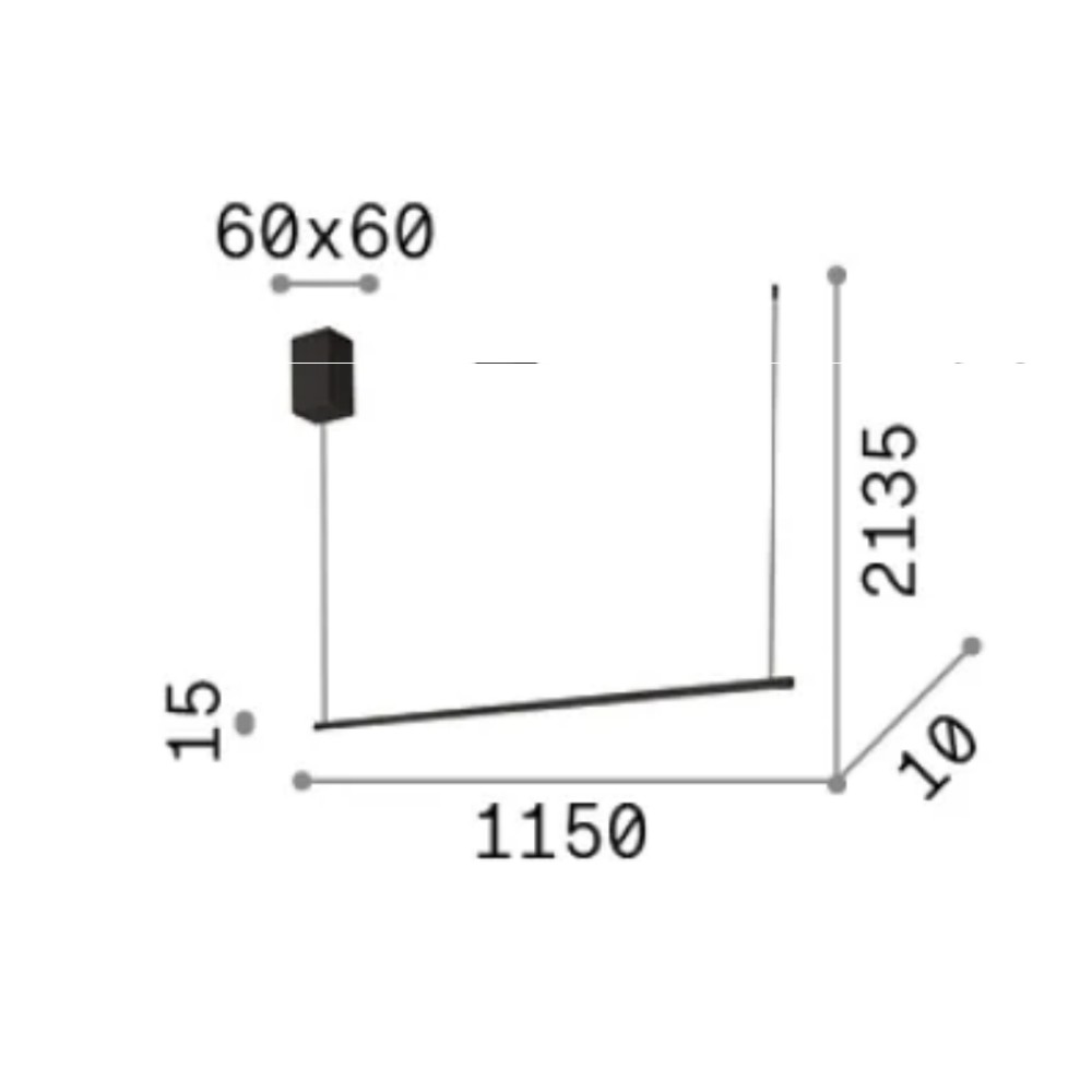 Essence Square Suspension Lamp