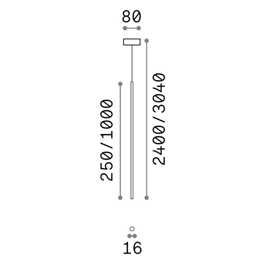 Look LED D16 Suspension Lamp