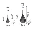 Kalique 3 Suspension Lamp