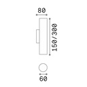 Look Round GU10 Wall Light