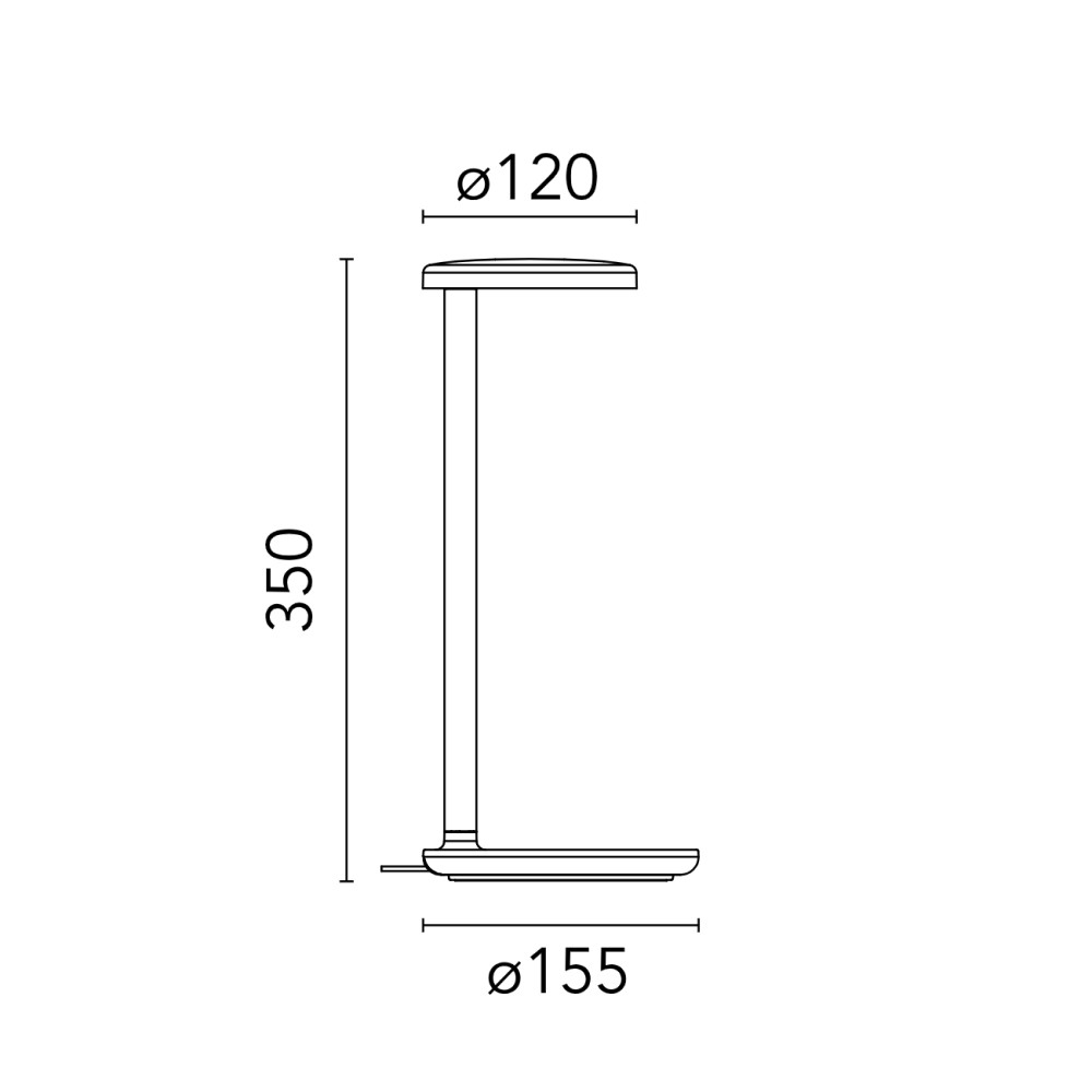 Oblique QI Portable Table Lamp