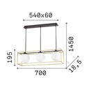 Lingotto 3 Suspension Lamp