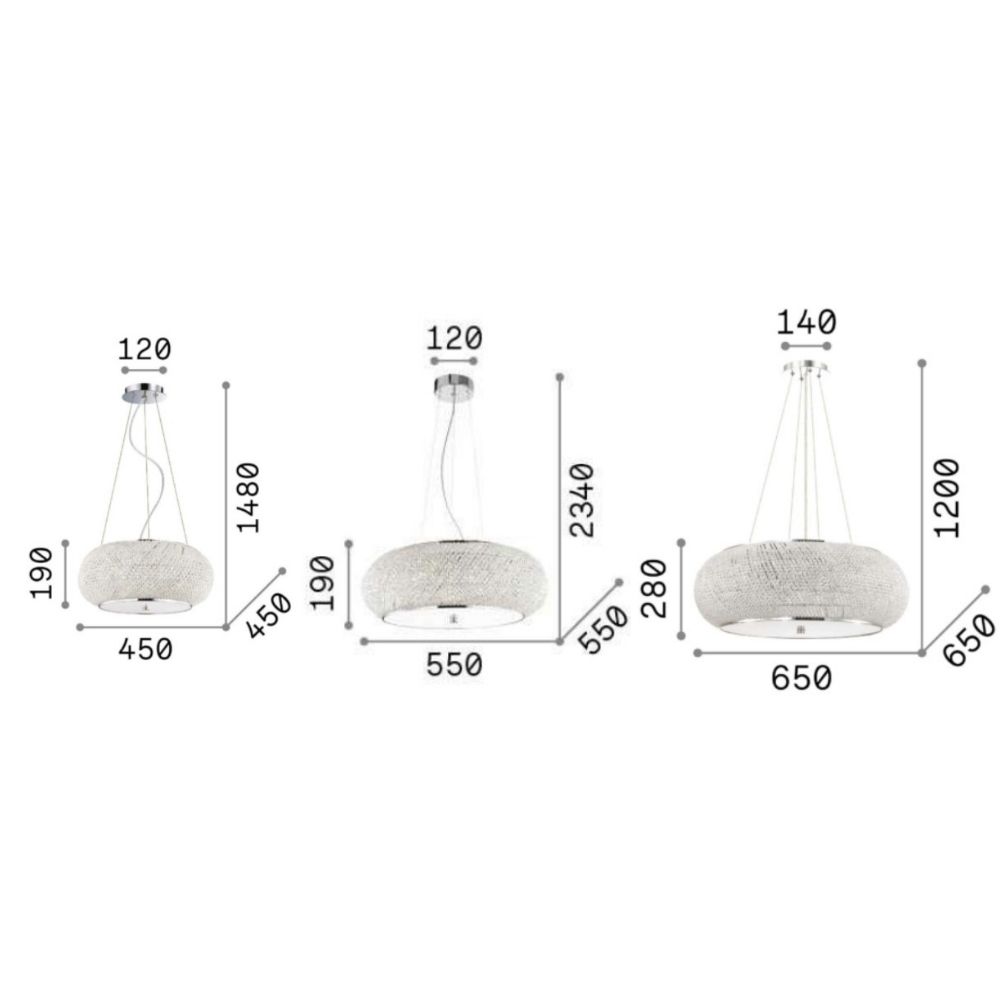 Pasha' Suspension Lamp