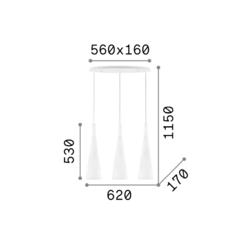 Milk Suspension Lamp