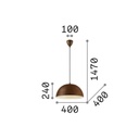 Folk Suspension Lamp