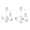 Plissè Suspension Lamp