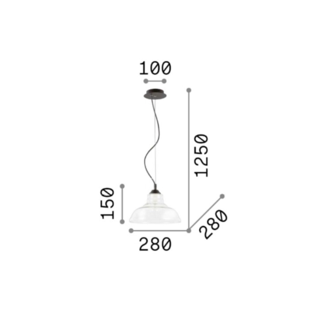Bistrò Plate Suspension Lamp