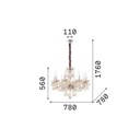 Rose Suspension Lamp