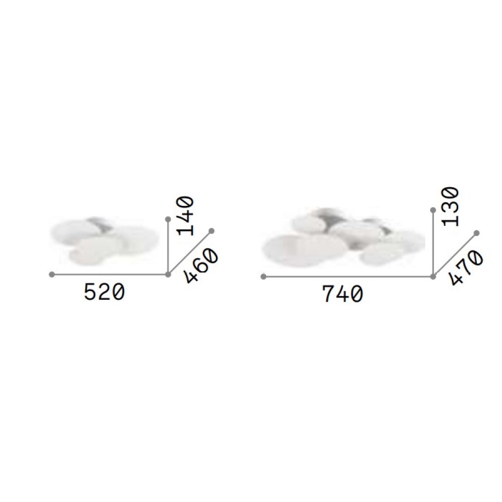 Cloud Ceiling and Wall Light