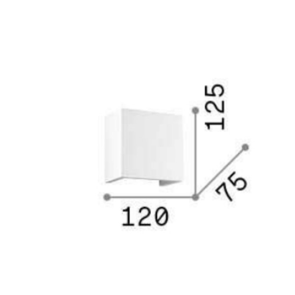 Flash Gesso Small Wall Light