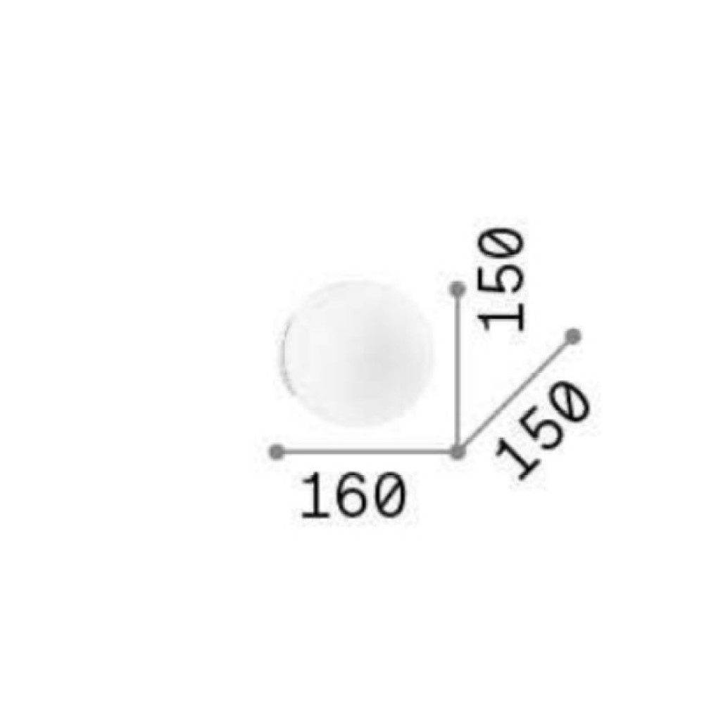 Mapa Bianco Wall Light