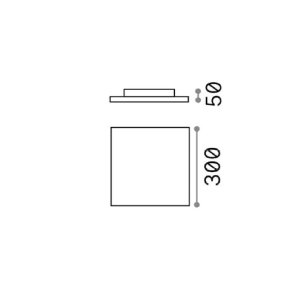 Mib Square Ceiling and Wall Light