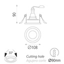 MUSCA 1 light White GU10
