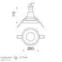 Nork Recessed Ceiling Light
