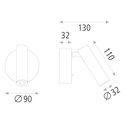 Wall lamp Nickel