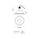 Yota Recessed Ceiling Light