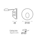 Thriller Recessed Wall Light