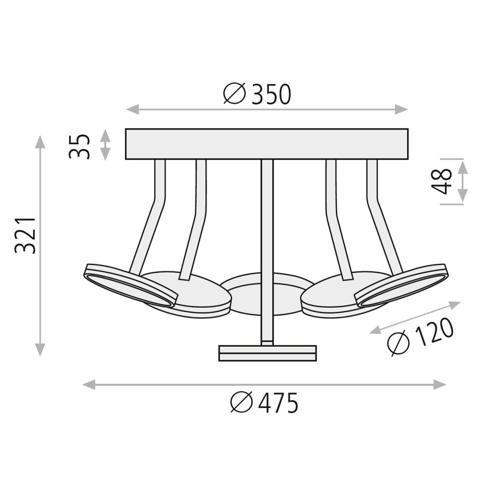 Corvus Ceiling Light