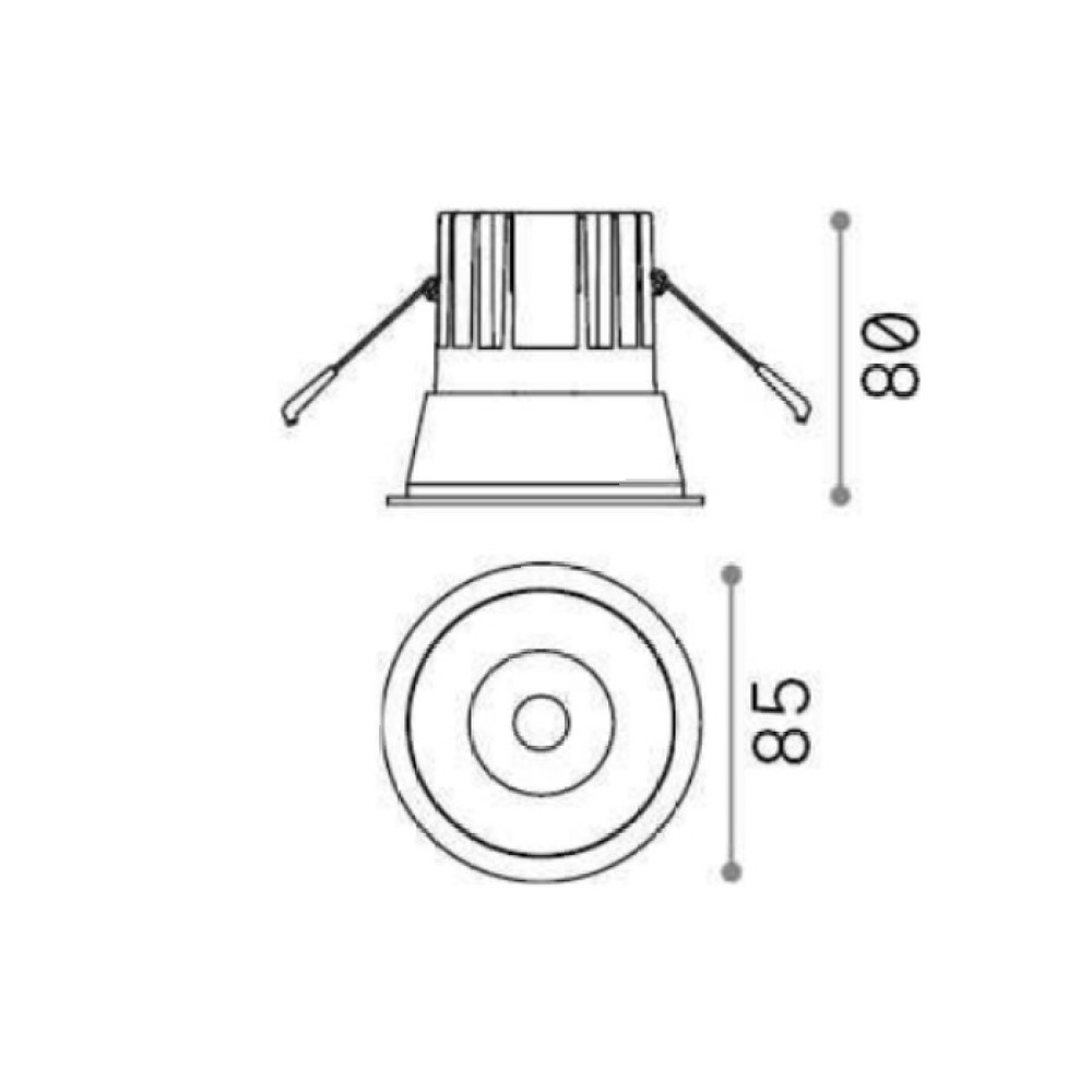 Game Round Recessed Ceiling Light