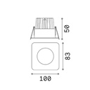 Room-65 Square Recessed Ceiling Light