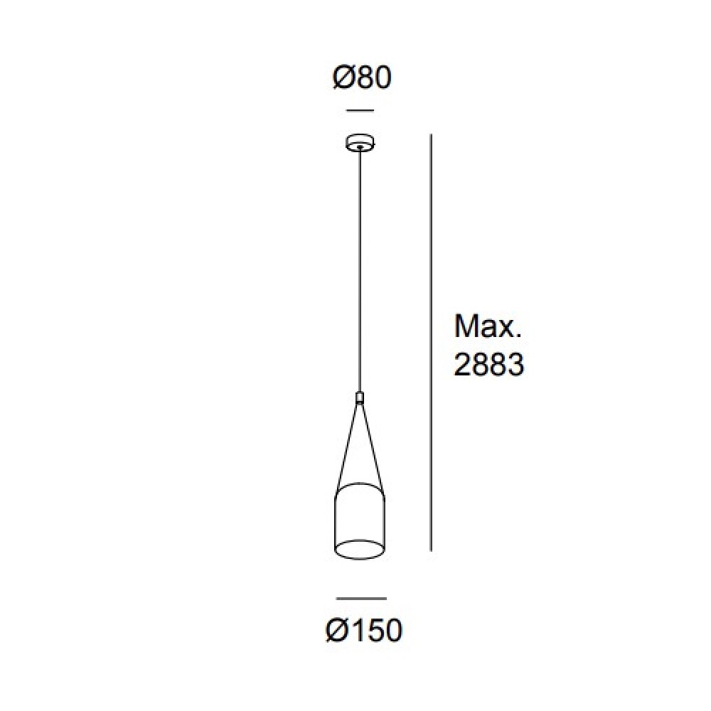 Attic Rectangular Shape Suspension Lamp