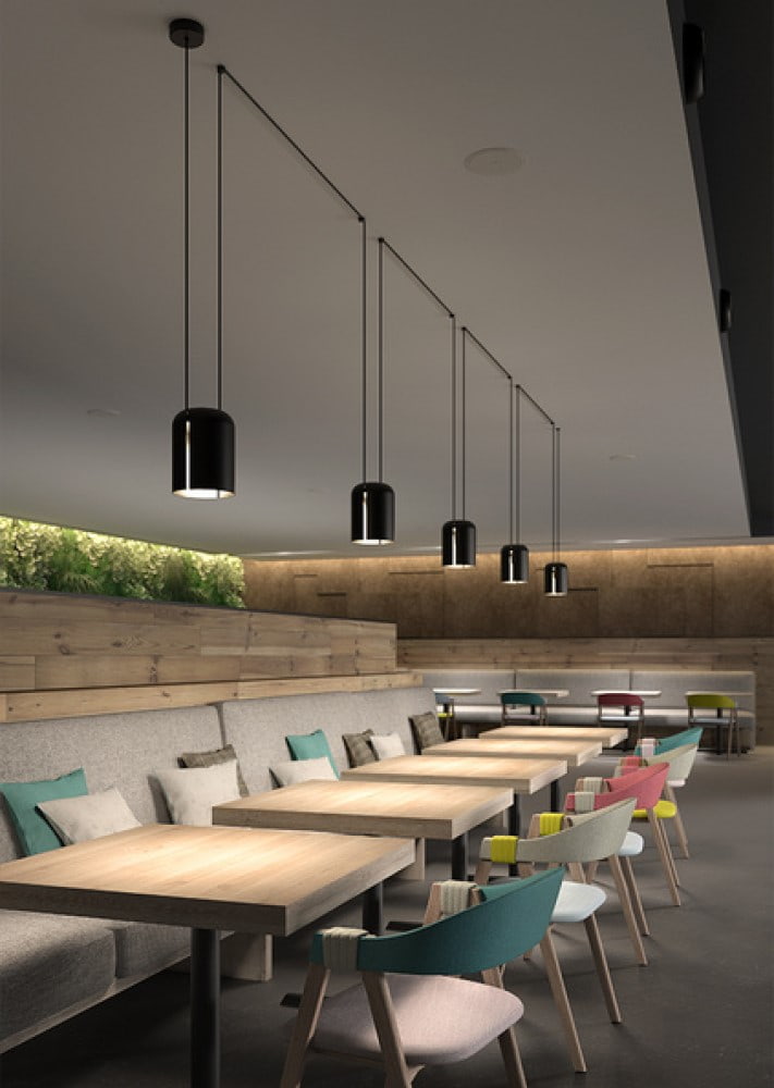 Attic Triple Rectangular Shape Suspension Lamp