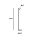 Nude Curved Floor Lamp