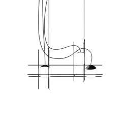 Plot Frame viseča svetilka (80cm, 2700K - toplo bela, PHASE CUT)