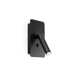 Suau stenska svetilka USB (Mat črna)