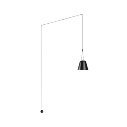 Attic Conic Shape stenska svetilka (Črna)