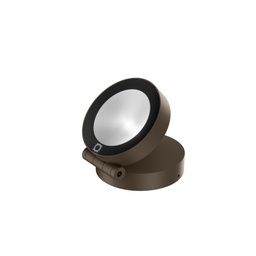 X-Beam Round stenski in talni reflektor (Rjava)