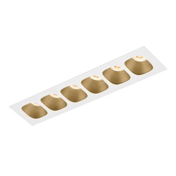Pirro Petit 6.0 vgradna stropna svetilka (White - Champagne, 2700K - toplo bela)