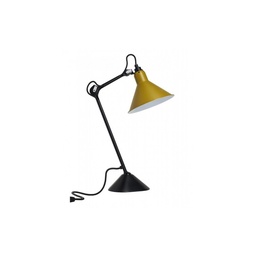 Lampe Gras N°205 namizna svetilka (Rumena, Stožčasti)