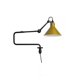 Lampe Gras N°303 stenska svetilka (Rumena, Stožčasti)