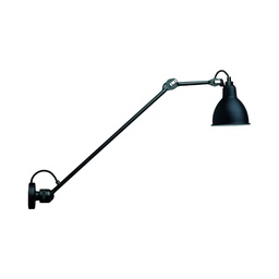 Lampe Gras N°304 L60 stenska svetilka (Črna, Okrogel)