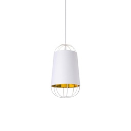 Lanterna viseča svetilka (Bela, Ø22cm)