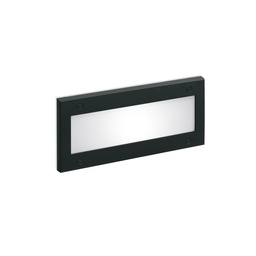Stile 260 simmetrica E27 zunanja vgradna stenska svetilka (Črna)