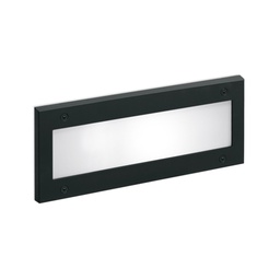 Stile 330 simmetrica E27 zunanja vgradna stenska svetilka (Črna)