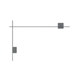 Structural 2615 stenska svetilka (Siva (NCS S 7000-N), 3000K - toplo bela, 1-10V)