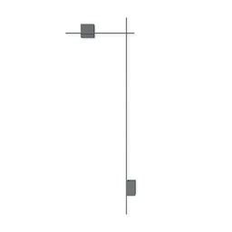 Structural 2617 stenska svetilka (Siva (NCS S 7000-N), 3000K - toplo bela, 1-10V)