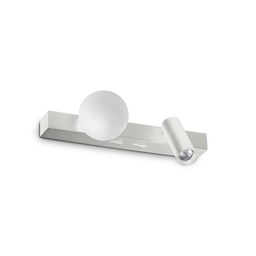 Ping Pong stenska svetilka (Bela)