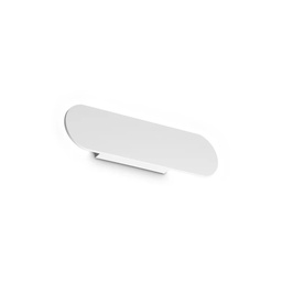 Zig Zag Round stenska svetilka (Bela, 33cm)