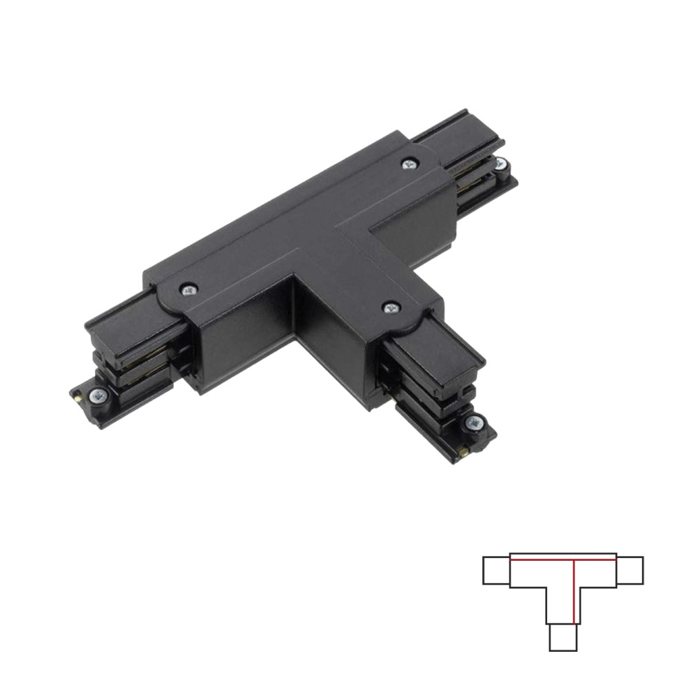 Acb Left T connector 1 Black | formasvetila.si