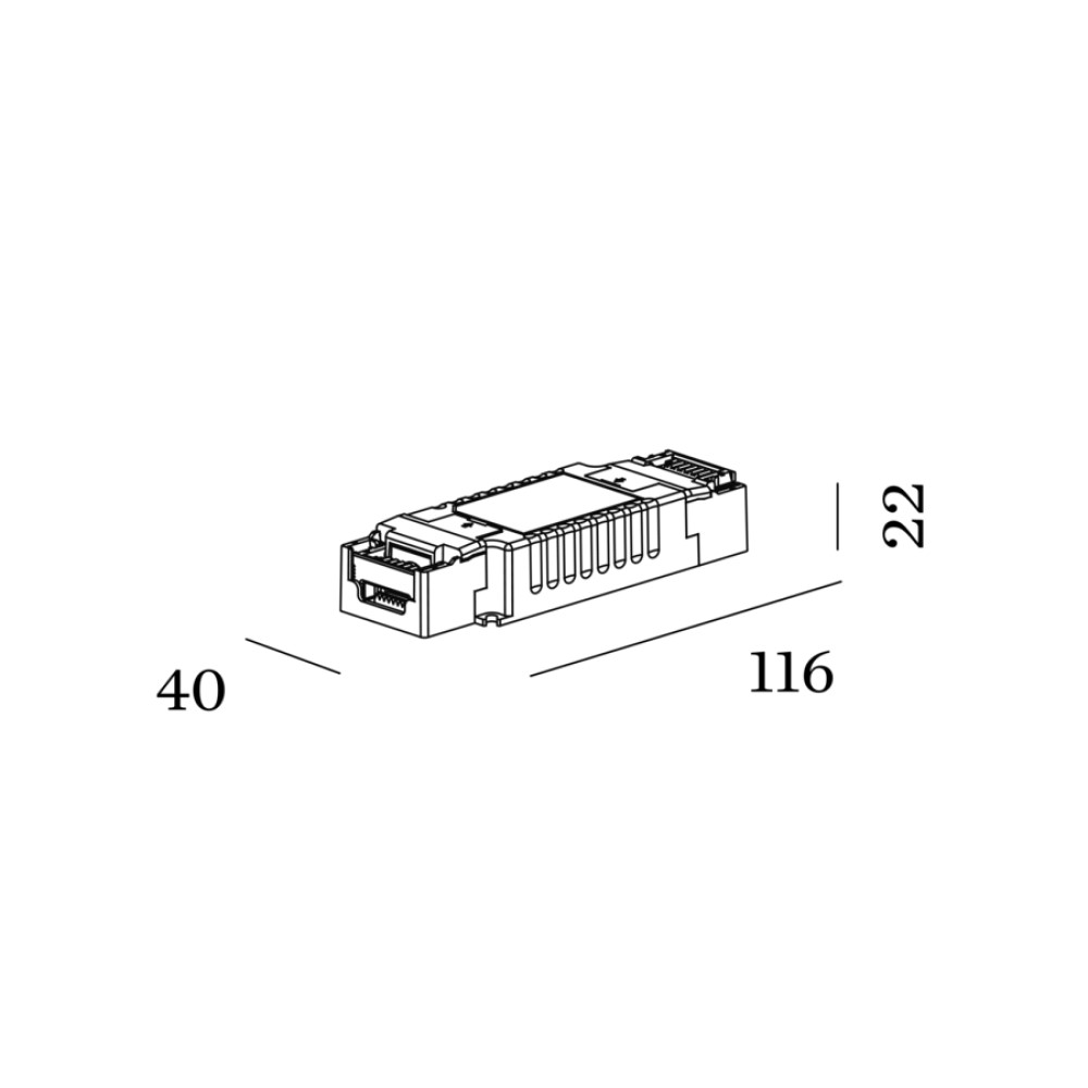 Wever &amp; Ducré DRIVER 500mA 20W 3-40V DALI / PUSH DIM | formasvetila.si