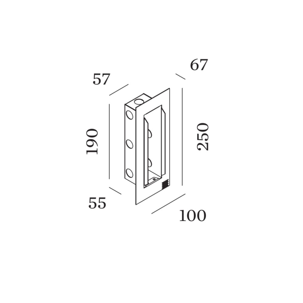 Wever &amp; Ducré ORIS 0.7 RECESSED HOUSING INCL. PLASTERKIT | formasvetila.si