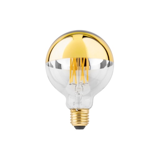 LAMP G95 2200K | E27 5.5W | >95 CRI | 377lm | 220-240VAC | 50-60Hz | phase-cut dim Gold Mirror