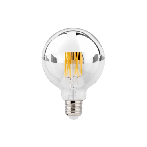 LAMP G95 LED 2700K | E27 5.6W | >95 CRI | 464lm | 220-240VAC | 50-60Hz | phase-cut dim Silver Mirror