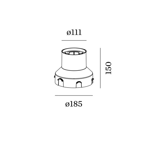 Wever & Ducré MAP/CHART 1.2 RECESSED GROUND HOUSING | formasvetila.si