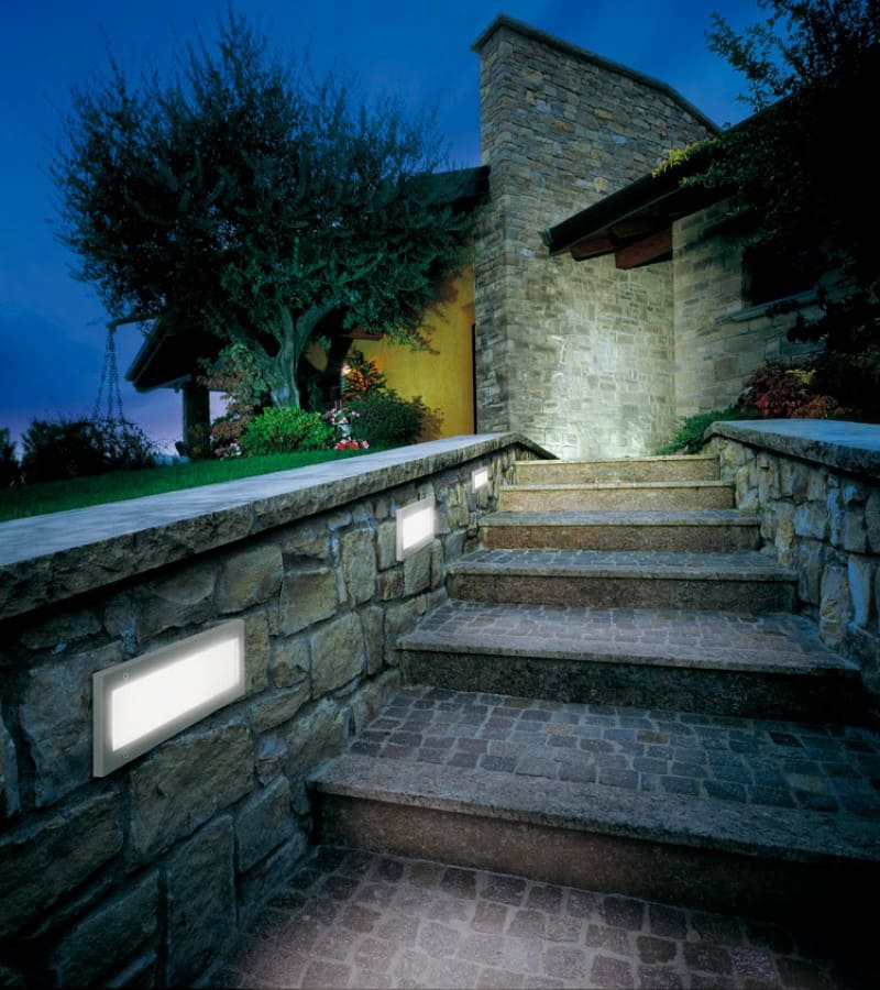 Lombardo Stile 330 simmetrica LED zunanja vgradna stenska svetilka | formasvetila.si